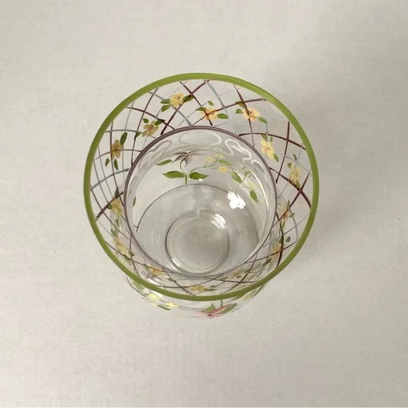 Tracy Porter Pedestal Vase Vintage Hand-Painted - Picture 2 of 4